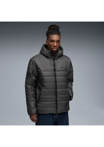 Ess Hooded Padded Erkek Gri Ceket.44