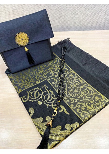 3'lü Şantuk Çantalı Hediyelik Çeyizlik Tesbih Seccade Seti fiyatları