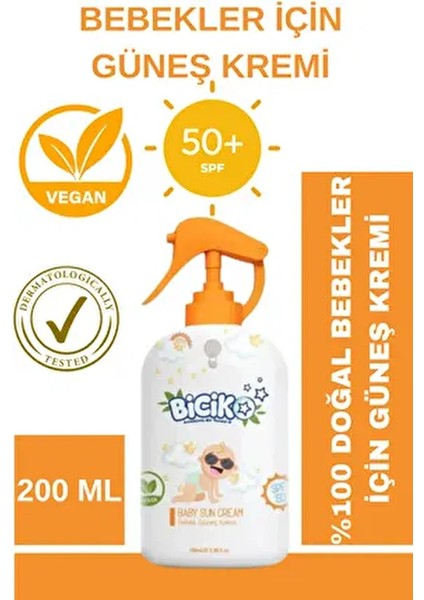 Güneş Kremi Sprey Başlık Organik Filtre 200ML