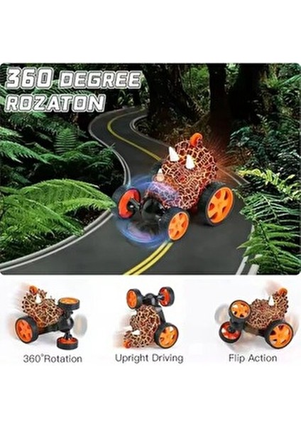 Uzaktan Kumandalı Araba Takla Atan 360 Derece Akrobat Dinazor Araba indirimleri