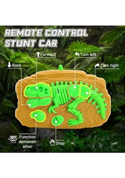 Uzaktan Kumandalı Araba Takla Atan 360 Derece Akrobat Dinazor Araba