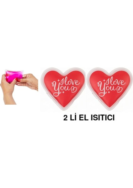 2 Adet Kalpli Sevgi Mesajlı Cep Sobası,el Isıtıcı,sıcak Su Torbası Pvc 9cm fırsatları