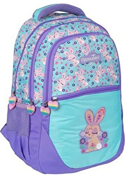 Kız Çocuk Sırt Çantası Suya Dayanıklı Tasarım 40x27x12 cm Mor Renkli fiyatları