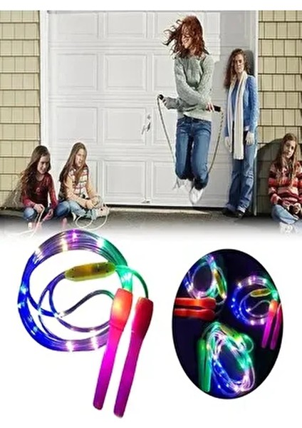 Adet Atlama Ipi LED Işıklı Egzersiz Antr - Türkiyeenman Atlama Ipi