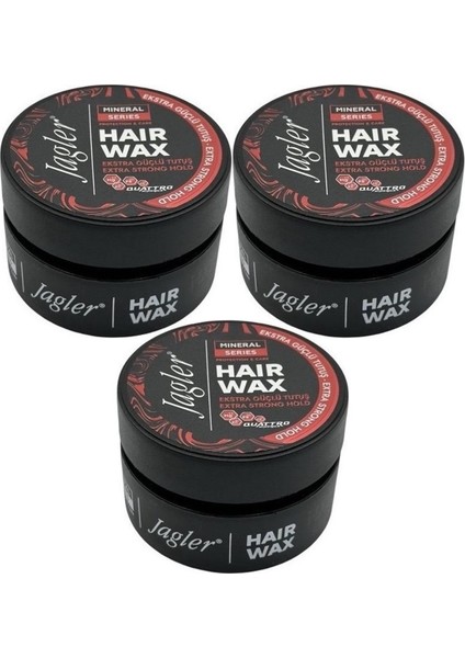 Süper Wax 150ML Extra Strong Hold - Ekstra Güçlü Tutuş (3 Lü Set)