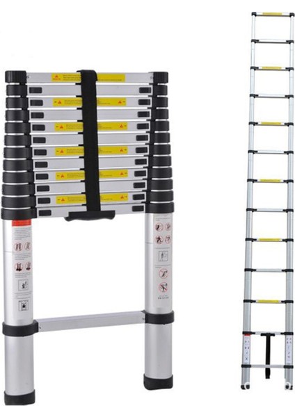 2,6Mt Teleskopik Merdiven 9 Basamaklı