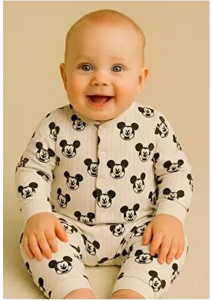 Yenidoğan Organik Pamuk 2’li Kız Erkek Bebek Takım