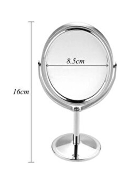 Makyaj Aynası 3x Büyüteç Çift Taraflı Daire Ayna Paslanmaz Çelik modelleri