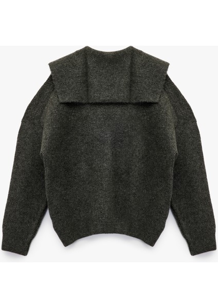 Rahat Kalıp Düğmeli Uzun Kollu Geniş V Yaka Triko Hırka fiyatları