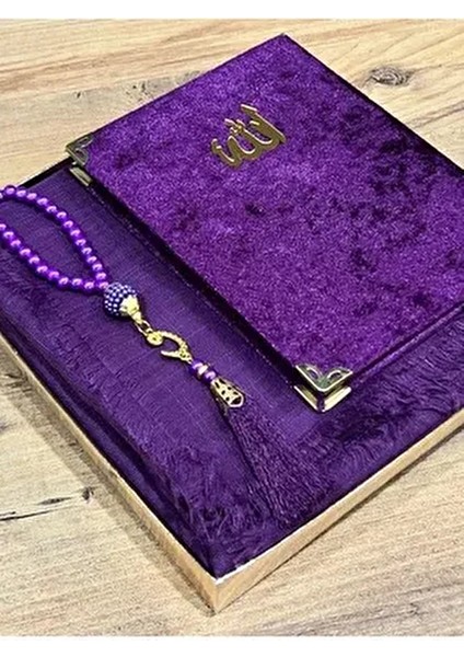 3'lü Hediyelik, Çeyizlik, Mevlütlük, Bohçalık ,gelin Bohçası Flamlı Namaz Örtüsü Yasin Tesbih Seti fiyatları