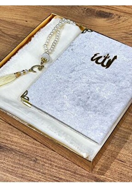 3'lü Hediyelik, Çeyizlik, Mevlütlük, Bohçalık ,gelin Bohçası Flamlı Namaz Örtüsü Yasin Tesbih Seti modelleri