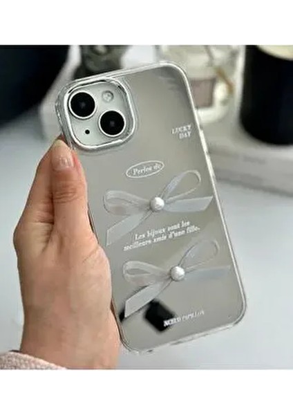 Iphone 13 - 14 - 15 Uyumlu Aynalı Fiyonk Model Silikon Kılıf fırsatları