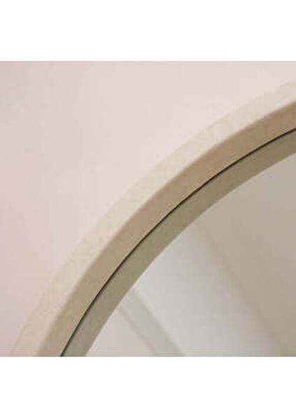 190X110 cm Ekstra Büyük Boy Ahşap Oval Boy Aynası - Özel Ölçü Boy Aynası