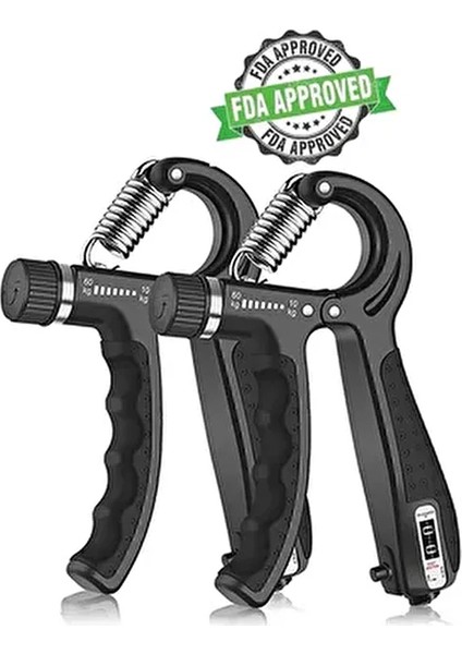 Siyah El Kol Bilek Güçlendirici Egzersiz Aleti 5-60 kg Karpal Direc El Yayı Cihazı Direnç