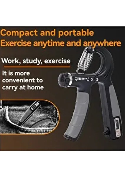 Siyah El Kol Bilek Güçlendirici Egzersiz Aleti 5-60 kg Karpal Direc El Yayı Cihazı Direnç fırsatları