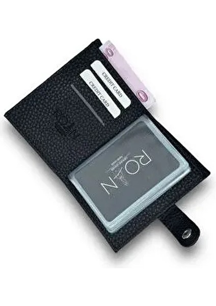 7 Renk, Para Bölmeli, 10 Şeffaf Kart Bölmeli Minimal Kartlik&cüzdan, Deri Erkek Kartlik Cüzdan