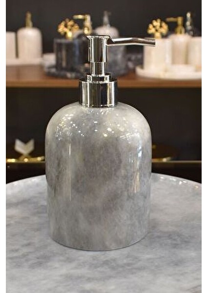 7li Rüya Gri Mermer Mermer Banyo Seti indirimleri