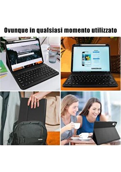 Ipad (A16) 10. Nesil 2022/2025 Uyumlu Bluetooth Türkçe Q Klavyeli Kılıfı fırsatları