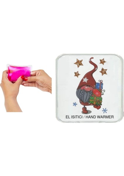 Yıldızlı Noel Cücesi Cep Sobası,el Isıtıcı,sıcak Su Torbası Pvc 10X9,5CM indirimleri