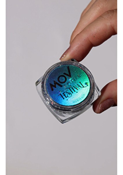 Krem Glitter Festival No:11 Mermand 15 ml – Çok Renkli Holografik Işıltı – Yüz & Vücut Kremi – Yüksek Pigment & Kalıcı Sim