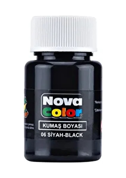 Fabric Textile Tekstil Tüp Kumaş Boyası Siyah Renk Kıyafet Elbise Çanta Ayakkabı Pantolon Tshirt