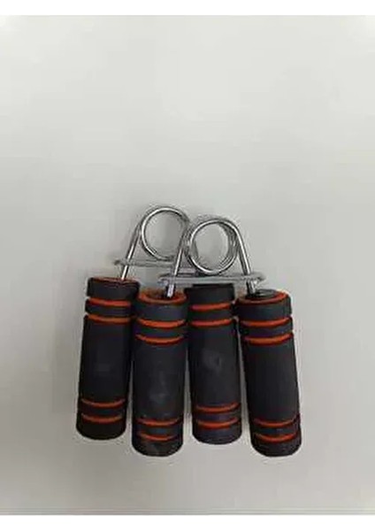 Çiftli El Yayı Bilek Kol Parmak Güçlendirici Kaydırmaz Süngerli 2 Adet Çelik Yayı