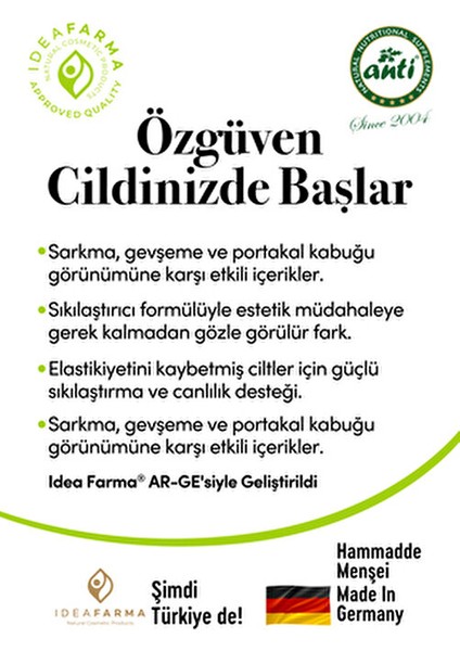 Idea Farma Sıkılaştırıcı Selülit Karşıtı Vücut Jeli modelleri