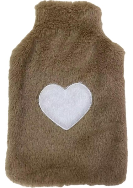 Sıcak Su Torbası Peluş Kalpli,bej Termofor 27X17CM 1 Litre fiyatları