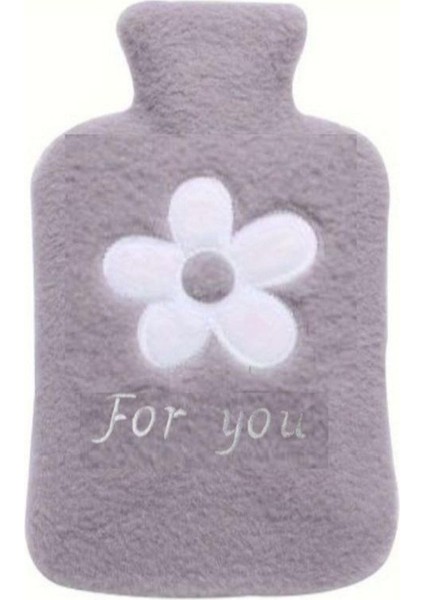 Sıcak Su Torbası Peluş Papatya Desenli Gri 21X13,5X2CM 500 ml fiyatları