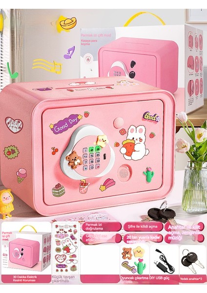 Çocuk Piggy Bankası Büyük Kapasiteli Şifre Depolama (Yurt Dışından) modelleri
