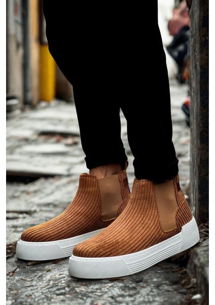 Erkek Taba Süet Lastikli Bot MN069