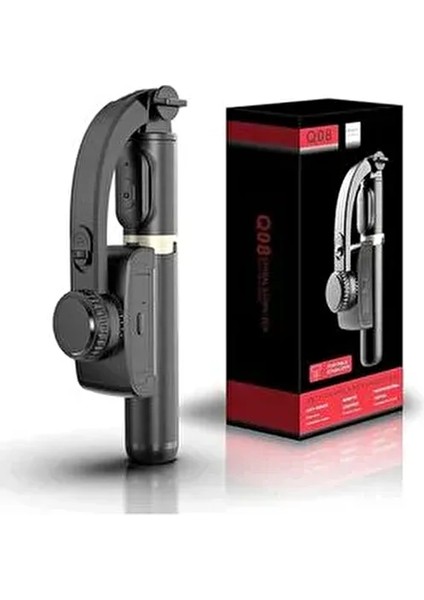 Q08 Katlanabilir El Gimbal Tüm Akıllı Telefonlarla Uyumlu 360 ° Dönebilen Taşınabilir Telefon Tutucu fiyatları