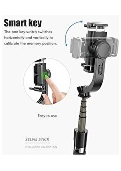 Q08 Katlanabilir El Gimbal Tüm Akıllı Telefonlarla Uyumlu 360 ° Dönebilen Taşınabilir Telefon Tutucu modelleri