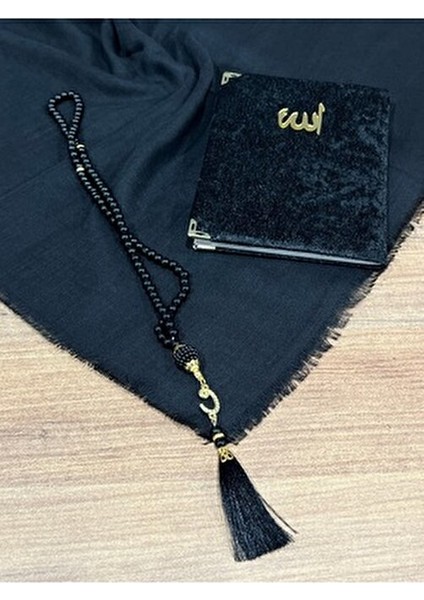 3'lü Hediyelik, Çeyizlik, Mevlütlük, Bohçalık ,gelin Bohçası Flamlı Namaz Örtüsü Yasin Tesbih Seti modelleri