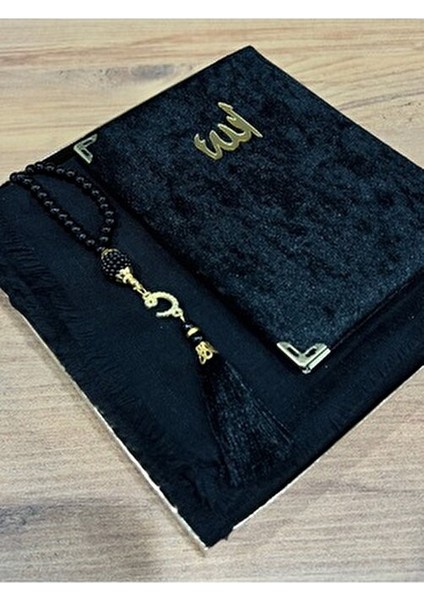 3'lü Hediyelik, Çeyizlik, Mevlütlük, Bohçalık ,gelin Bohçası Flamlı Namaz Örtüsü Yasin Tesbih Seti fırsatları