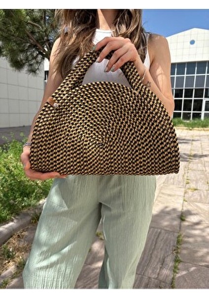 Mia Hasır Jüt Clutch Çanta indirimleri