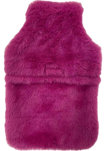 Sıcak Su Torbası Peluş Kalpli,koyu Pembe Termofor 27X17X2CM 1 Litre modelleri