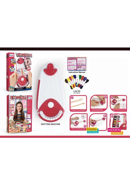 Çocuk Moda Dıy Bilezik Bilezik El Halat Örgü Makinesi (Yurt Dışından) fiyatları