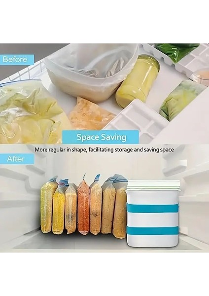 Dondurucu Gıda Bloğu Yapıcı, Kalan Yemekler ve Çorbalar Için Hazırlık Torbası Konteyneri Olarak Kullanılır (Yurt Dışından) fiyatları