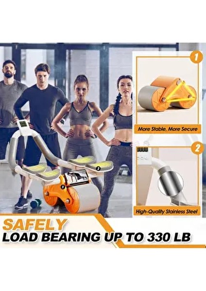 Dijital Ekranlı Çek Bırak Spor Aleti - Dirsek Destekli Mekik Aleti - Karın Egzersiz Aleti fırsatları