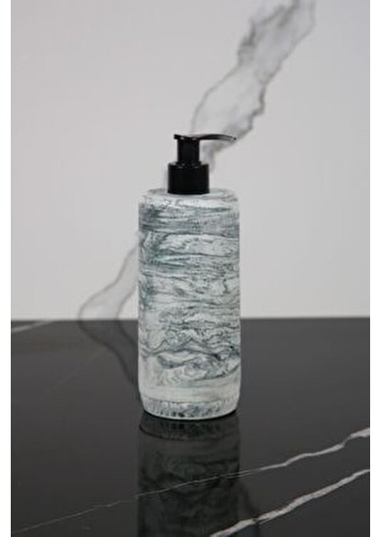 3 Parça Mermer Desenli Beton Banyo Seti Sıvı Sabunluk Diş Fırçalık Sunum Tepsisi modelleri