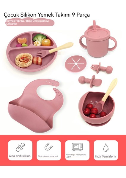 Bebek Silikon Tabak ve Çatal Kaşık Seti Altı Parça (Yurt Dışından) modelleri