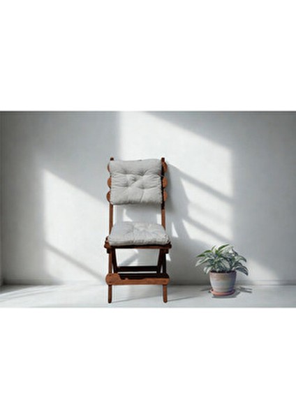 By Utkan Keskin Minderli Balkon Bahçe Mutfak 3lü Bistro Set Katlanır Masa Sandalye 50*50 Krem fırsatları