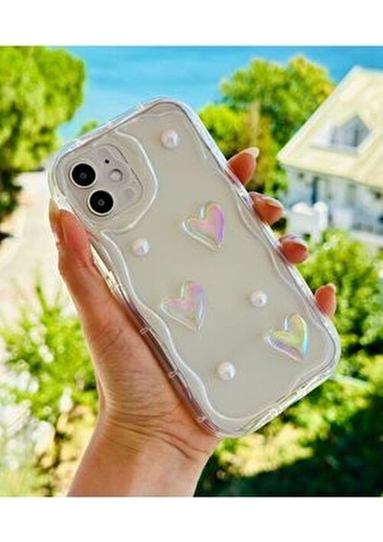 Iphone 12 ve 12 Pro Uyumlu Özel Inci Tasarım 3D Oyuncak Tasarımlı Esnek Silikon Kılıf