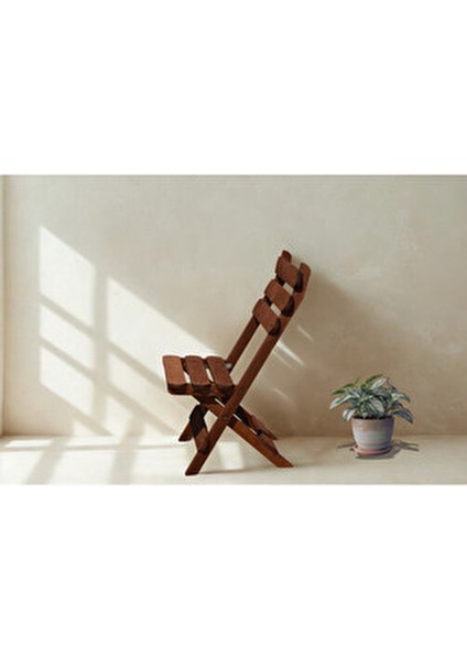 By Utkan Keskin Minderli Balkon Bahçe Mutfak 3lü Bistro Set Katlanır Masa Sandalye 50*50 Krem