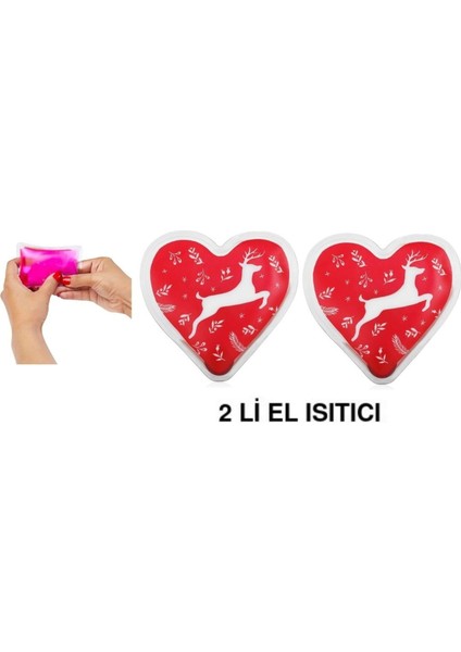 2 Adet Kalpli Geyikli Cep Sobası,el Isıtıcı,sıcak Su Torbası Pvc 9cm fırsatları