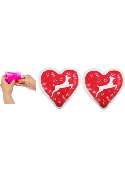 2 Adet Kalpli Geyikli Cep Sobası,el Isıtıcı,sıcak Su Torbası Pvc 9cm indirimleri