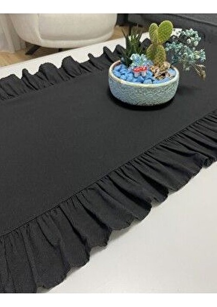 Home Pamuk Polyester Fırfırlı Runner 40X110 cm fırsatları