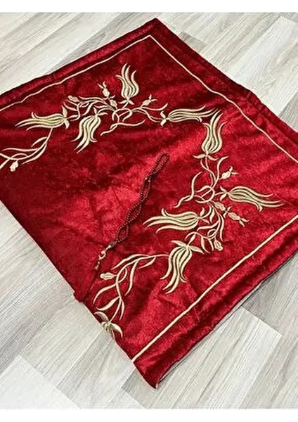 Sırma Işleme Seccade Tesbihli Gelin Damat Bohçası Hediyelik Çeyizlik