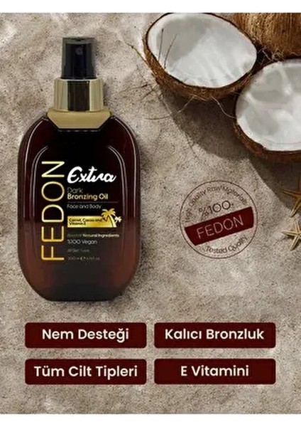 Ekstra Koyu Bronzlaştırıcı E Vitamini Kakao Içerikli Dark Extra Bronzing Oil 200 ml fiyatları